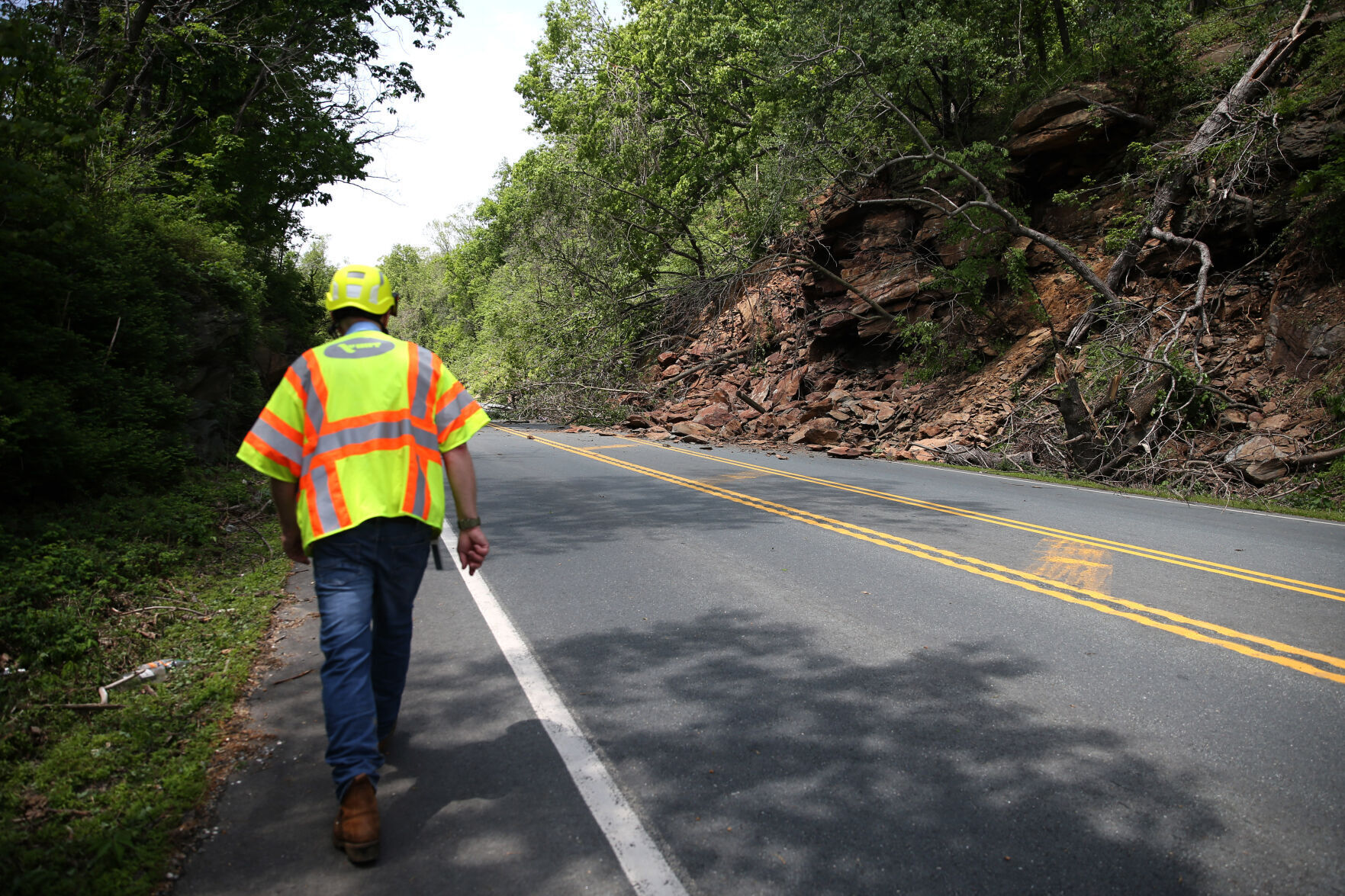 Nelson County rock slide